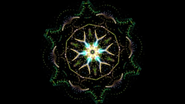 Cosmic Bloom
So I bought Humble's escape motion natural & Digital bundle...and have been playing with Inspirit and Amberlight. This is done in Inspirit. Fun little program - easy to use and great for relaxing. Also a great way to entertain a nearly 4 year and a 5 year old - was watching my nieces yesterday. 
Keywords: Inspirit digital mandalas fractals