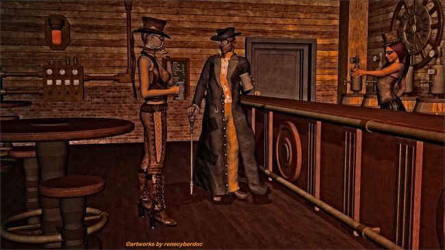 Steampunkish
The Steampunk Saloon,close encounters
Keywords: steampunkish