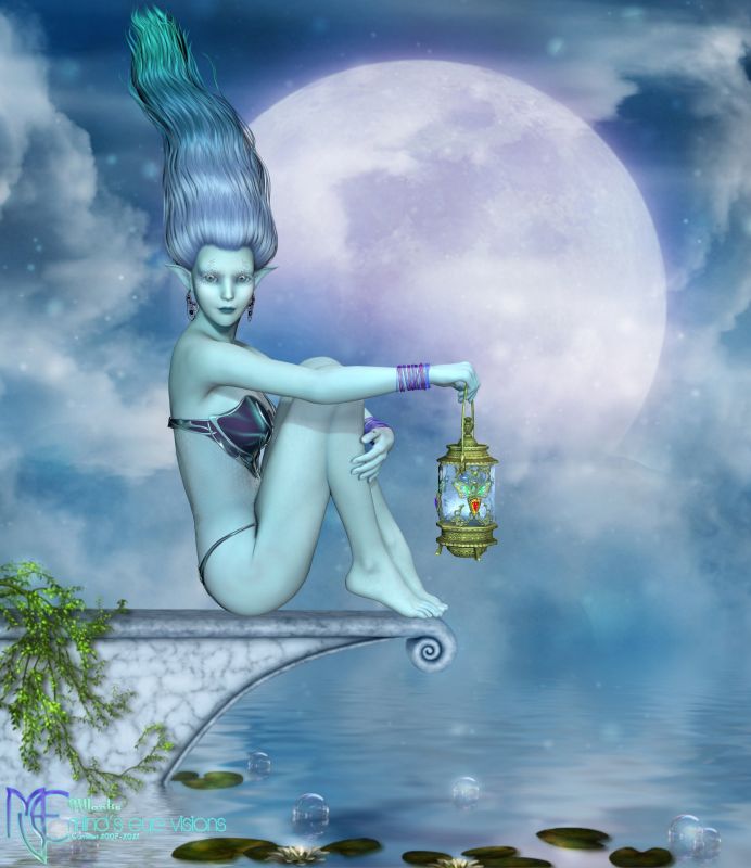 Atlantis 
p 11 render in firefly.

it got as low as minus 18 last night about 2am. too freaking cold..

MDD Elphien by: Maddelirium 
Fire Goddess Hair by: Valea
ABC Over the Moon Background by: Antje & Bez
all above at Renderosity 
Elven Lamp by: Summoner here at FA.
