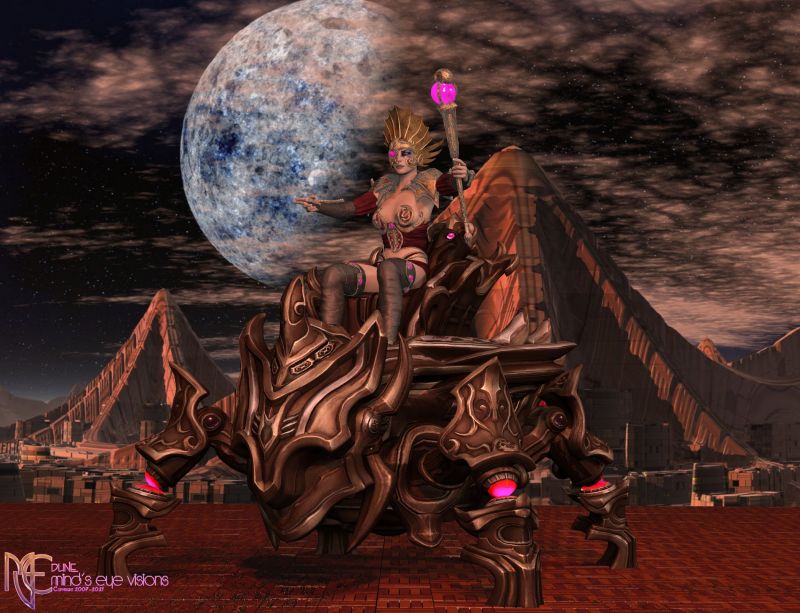 Dune (hump day)
~TOTW WINNER WK OF 4/03/21~

Throne Vehicle by Summoner in this render. p11 firefly.
Keywords: TOTW Winner 4/03/21