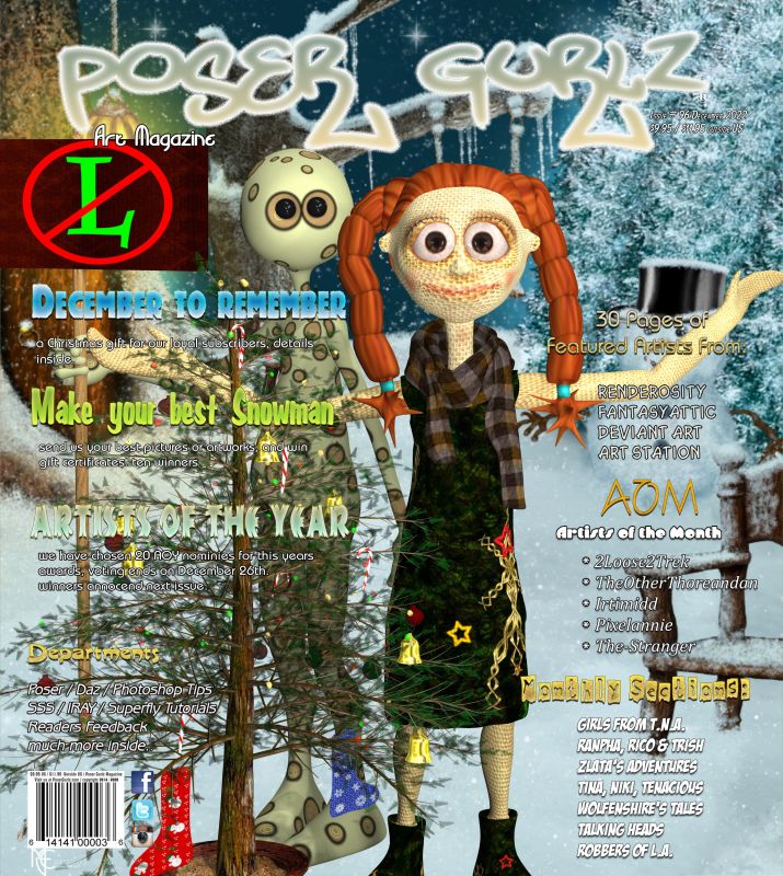 Poser Gurlz December 2022
In your mailboxes and on newsstands today. 

I appreciate your time and comments on my work my dear friends.  They mean alot always.  Thank you.  Steve 


On a sad note i need to mention the horrific tragedy that happened in a gay nightclub only 7 miles from where I live on Saturday night. 
5 people killed and 25 injured. 

This was obviously a hate crime. I'm So sick of  violence like this. May God bless the victims families and friends of the ones lost and in recovery. 

Also Happy Thanksgiving Thursday
