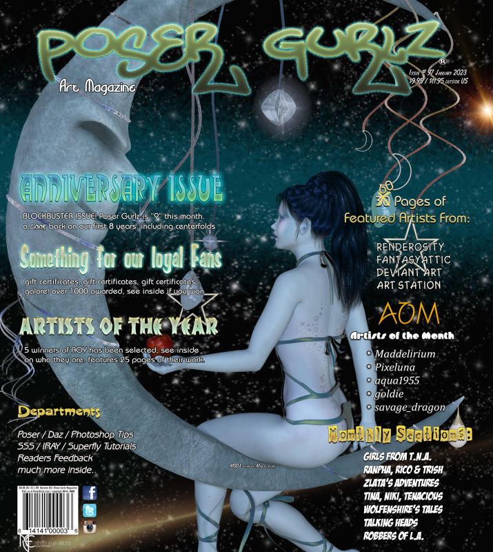 Poser Gurlz January 2023
In your mailboxes and on newsstands today. 
