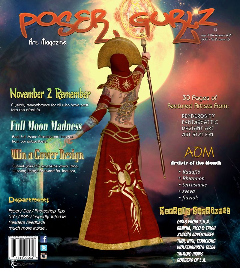 Poser Gurlz November 2023 (Happy birthday RodS)
In your mailboxes and on newsstands today. 
