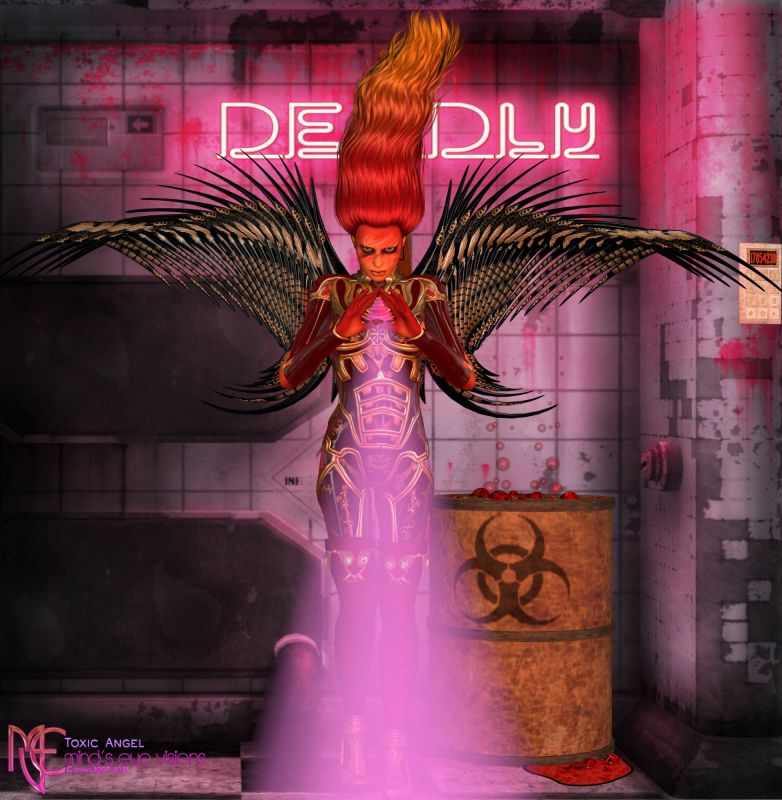 Toxic Angel
Starfire wings, can't find the file for who designed it.
