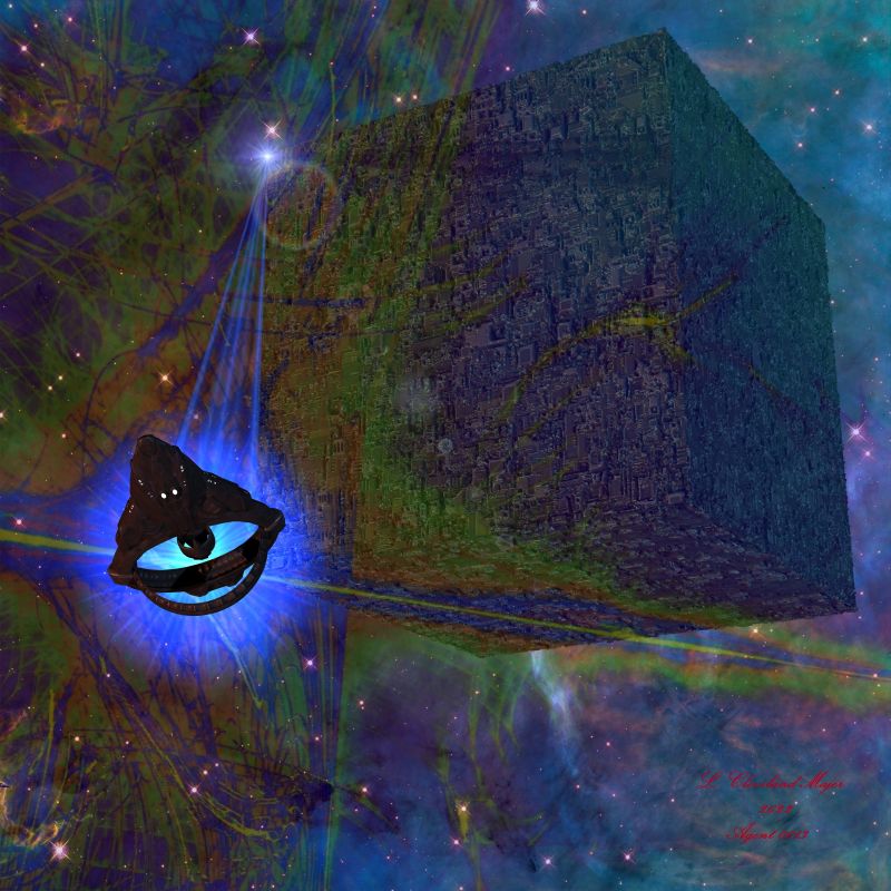 Vulcan Ship Disrupts Borg Tractor Beam
Somehow, a Vulcan ship's crew has found a way to disrupt the tractor beams of Borg ships. The Borg are unable to get a lock on the D'Kyr class ship. And to make things worse for the Borg, their transporters are beaming their drones into the vacuum of space, as that too is affected by the Vulcans.
Keywords: ScienceFiction FanArt StarTrek Spaceships Struggle