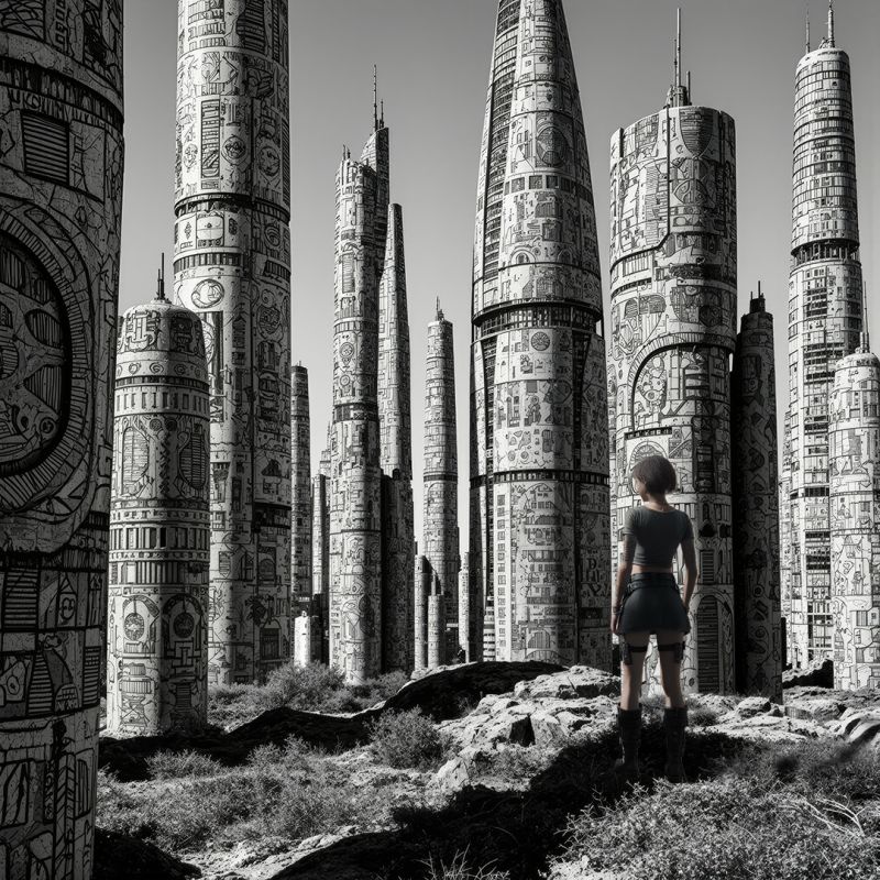 Lara Croft on a quest
Keywords: Alan,Alan_Hauge,fantasy,sci-fi,