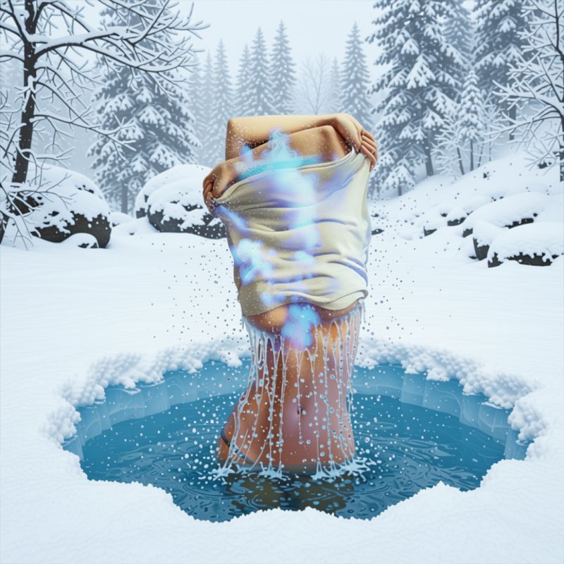 Steaming Hot
She is so hot that the ice melting
