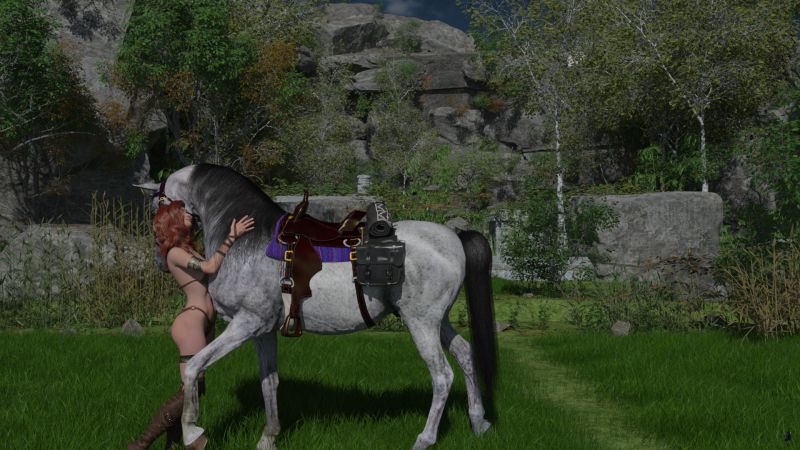 Preparation
After a few minutes, Stoirm did calm down with Ceridwyn whispering soothing words and making contact.

"I won't be far.  If there's trouble, run.  I'll find you."
Keywords: Ceridwyn