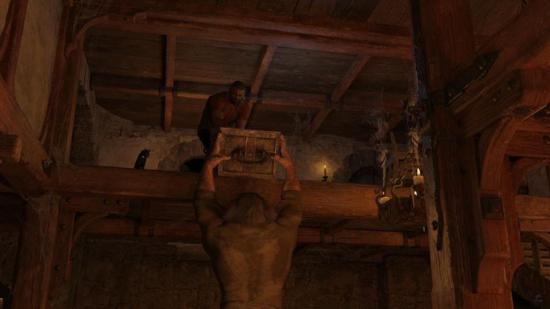 Retrieving the Chest
Once Fedelm had clarified that she wanted the chest that Ceridwyn had left, Sean moved quickly.  The room seemed to have a miasma that kept both humans and animals from entering.

Sean drug the chest to the overhang of the second floor over the bar.  

The Fomorian, Morc, had to duck to enter the Inn.  However he could reach the chest from the first floor.  He slid it down, cradling it in his arms and pushed it out of the front door.

Next image is [url=https://www.thefantasiesattic.net/attic/cpg/displayimage.php?pid=42609]here.[/url] Previous image is [url=https://www.thefantasiesattic.net/attic/cpg/displayimage.php?pid=42604]there.[/url]

Story starts at [url=https://www.thefantasiesattic.net/attic/cpg/displayimage.php?pid=42512]this image.[/url]
