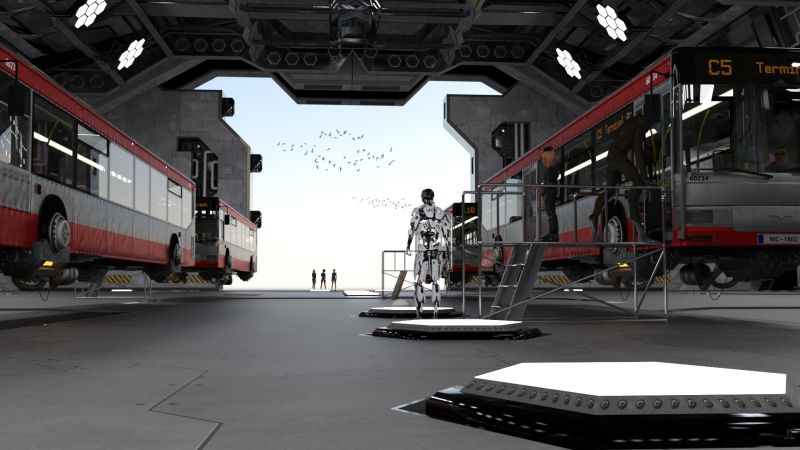 In the Transport Terminal
Monica, Eve and Karolina met in the lift after breakfast.  Karolina introduced Monica with whom she had worked in the past.

When they reached the terminal at the base of the lab the three of them walked down to the opening while waiting for the bus to fill.

Next image is [url=http://www.thefantasiesattic.net/attic/cpg/displayimage.php?pid=40824]here[/url].  Previous image is [url=http://www.thefantasiesattic.net/attic/cpg/displayimage.php?pid=40805]there[/url].

Story starts at [url=http://www.thefantasiesattic.net/attic/cpg/displayimage.php?pid=37772]this image[/url].
