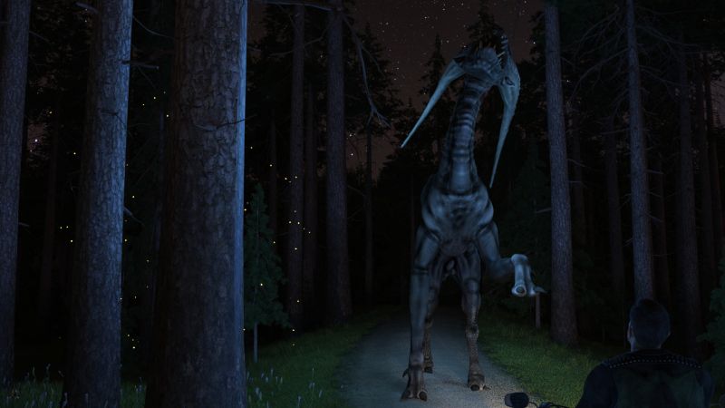 A Confrontation?
Faster than he would have though possible for a creature of such size the thing was in front of him.

Mike realized that it was roaring something in a language he did not know: "Fáilte romhat, a Mhichíl."
