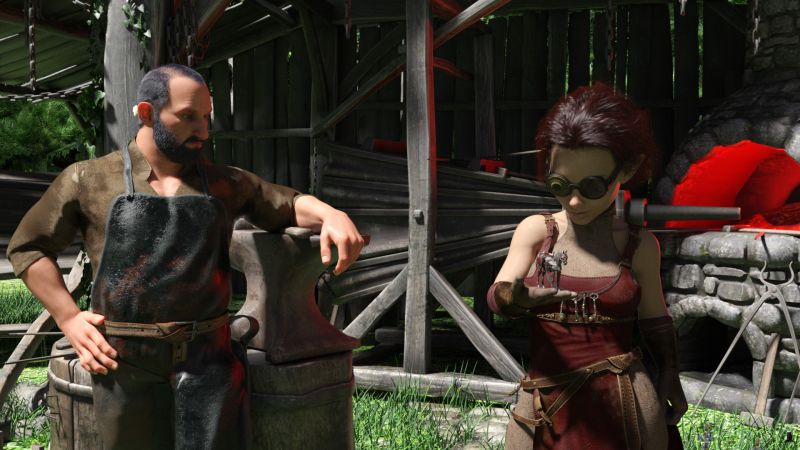 Tanelia Oritumal's Invention - AC winner 07/23/22
Henec Silverjaw had taken Tanelia Oritumal on as an apprentice, even knowing that she was completely mad.  She'd shown skill as a blacksmith, an unusual attribute for an Elf.

His fellow Dwarves had mocked him for even trying to train one of the Aefir.

Tanelia Orituma had taken her latest work from the forge and she was smiling.
