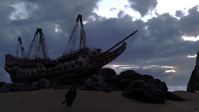 I like long walks on the beach, puppies, poetry ...
"9 August.—The sequel to the strange arrival of the derelict in the storm last night is almost more startling than the thing itself. It turns out that the schooner is a Russian from Varna, and is called the Demeter. She is almost entirely in ballast of silver sand, with only a small amount of cargo—a number of great wooden boxes filled with mould.  ...  A good deal of interest was abroad concerning the dog which landed when the ship struck ... To the general disappointment, however, it was not to be found."
