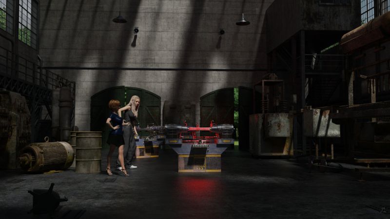 And Why Did It Light Up?
A short time later, the machine directly before them lit up.  Both girls recoiled.

"Why did it light up?" Loni wanted to know.
