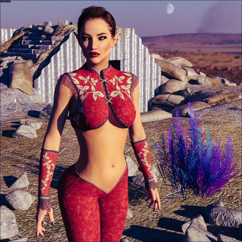 In an alien planet...
