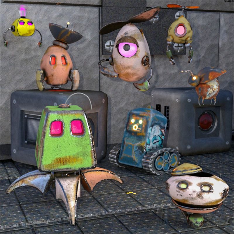 Cute little robots
