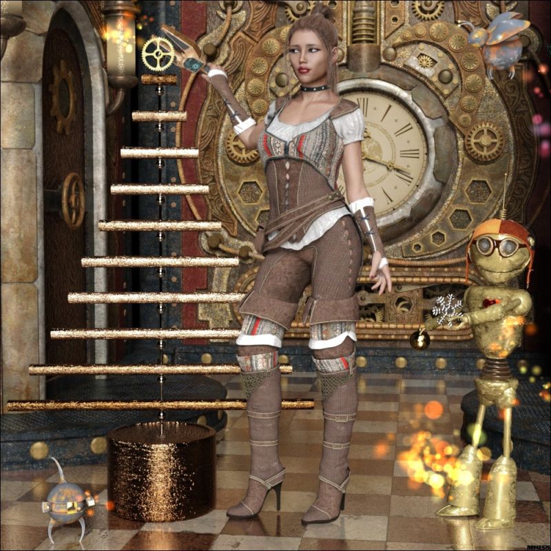 Steampunk decorations
