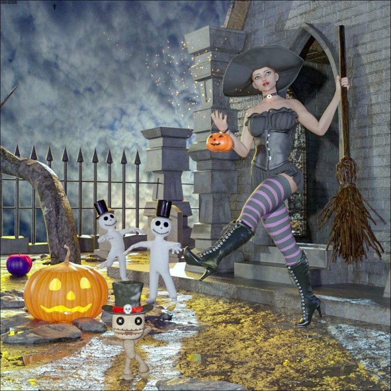 Halloween dancing party
