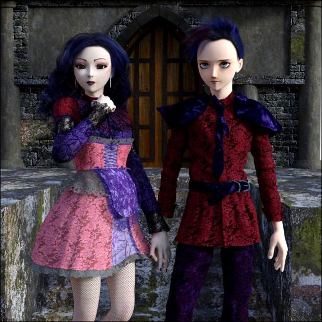 Aiko and Hiro
I told you, guys, I'm nostalgic, I can't abandon old characters: they're still beautiful!
