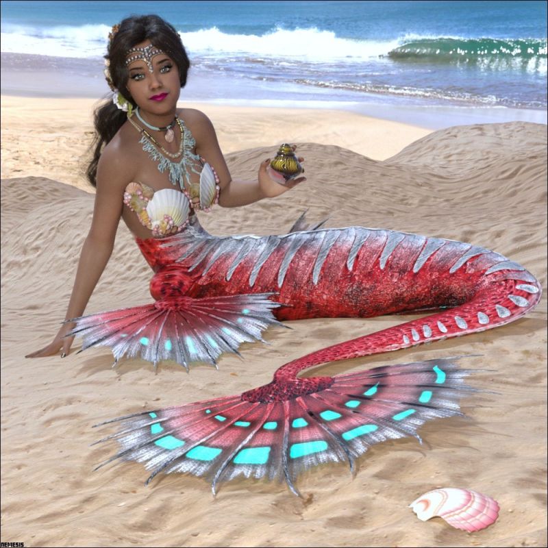 A beautiful mermaid
Sun by Dieggo Masamune and me
