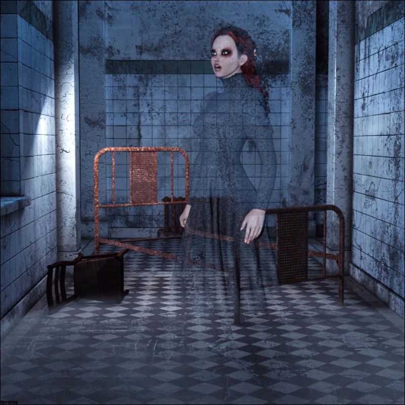 The ghost of the abandoned asylum
