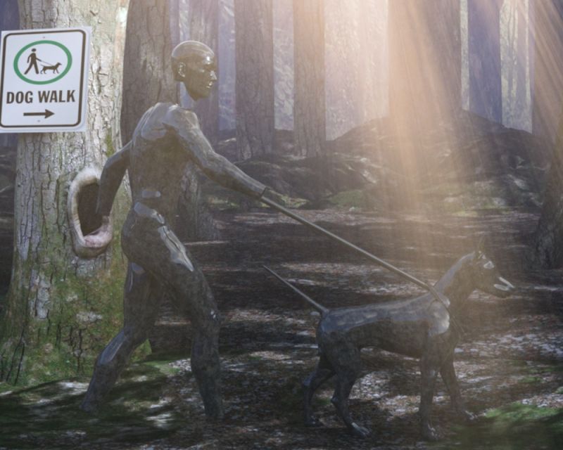 Dog walk
Just walking the dog like the sign says
