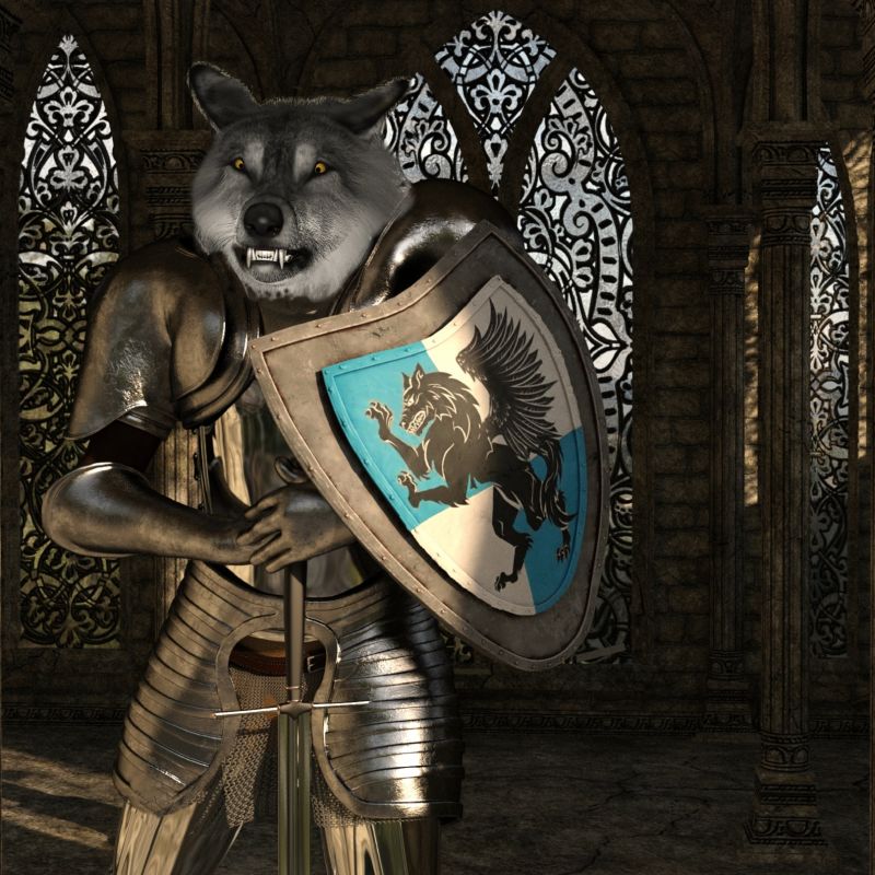 Knight of the Lupine Order - FA winner 03/04/21
A wolf knight,ready to serve 
