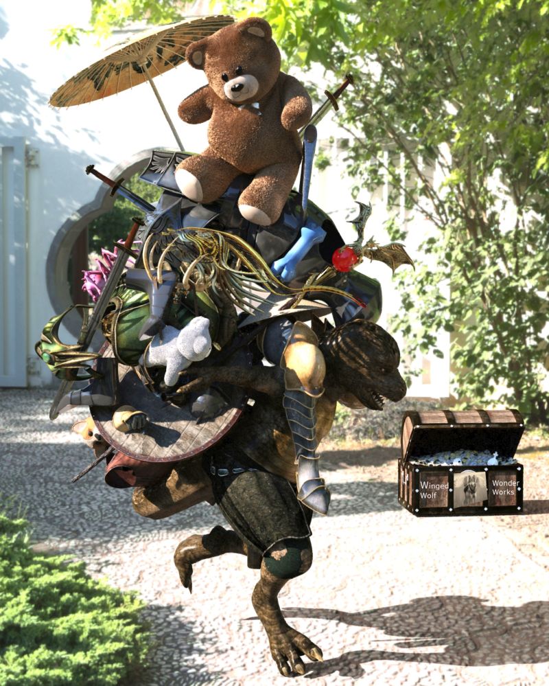 Gotta loot it ALL
46 suits of armour- check.   
 1287 potions of level 1 ratling protection- Check
18 swords of rust protection+ 1- Check
giant stuffed bear  that has to be worth at least a 10000 gold because it was guarded by the 3 headed dragon named George- (actually worth 3 coppers) -check
now to return to the shop 167 levels up and hope thus stuff was worth collecting.

But Gothmog was disappointed. the total value of his three days worth of grabbing everything he saw were only worth 9 gold, 27 silver and 87 copper, while inside the plain leather pouch he had left behind was the gem of ultimate power +50 for every stat
