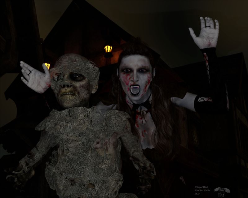 Dark encounters
It was bad enough when the village of Borington only had the vampiress to worry about at night, but ever since Professor Jones brought back a not quite dead mummy from his trip to egypt, things have gotten worse
