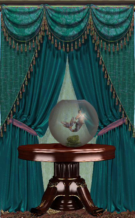 my goldfish 
So I was messing about with solids and making them transparent, and put one inside the other for the thickness of glass and I thought 'this needs a mermaid in it'.  Mermaid  lost realms V4, with Chohole's koi texture, Flink's mossy rocks and water fx 1.  I was moderately pleased with it ... 

SAOTW ~ 06/22/19
Keywords: mermaids surreal koi SAOTW ~ 06/22/19