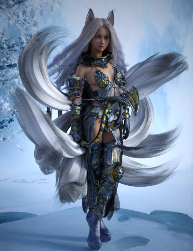 Hunting
Always loved Hex Arcanum..was glad to see it come up the chain. My favorite tsundere ninetail out on hunt. Built on G9. 
