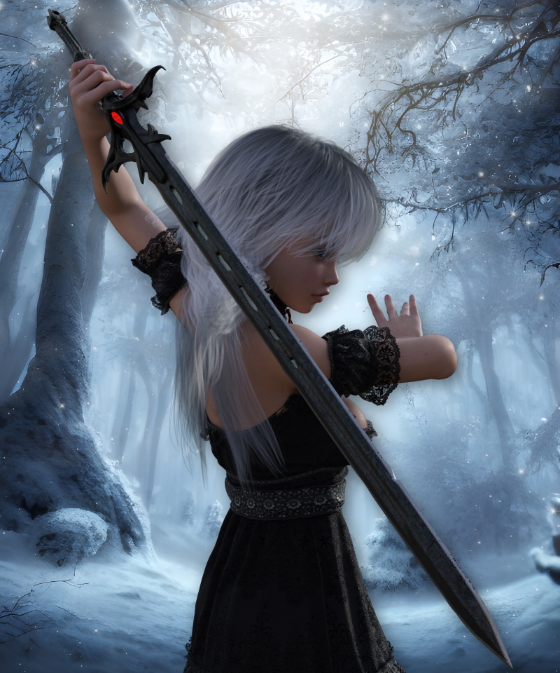 Little Girl raised by Death
Just a bit a fanart for a LN I have been reading.  Built with G9.
