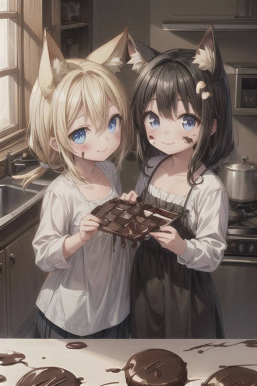 Happy Valentine's Day 
The littles first try at making chocolate.
