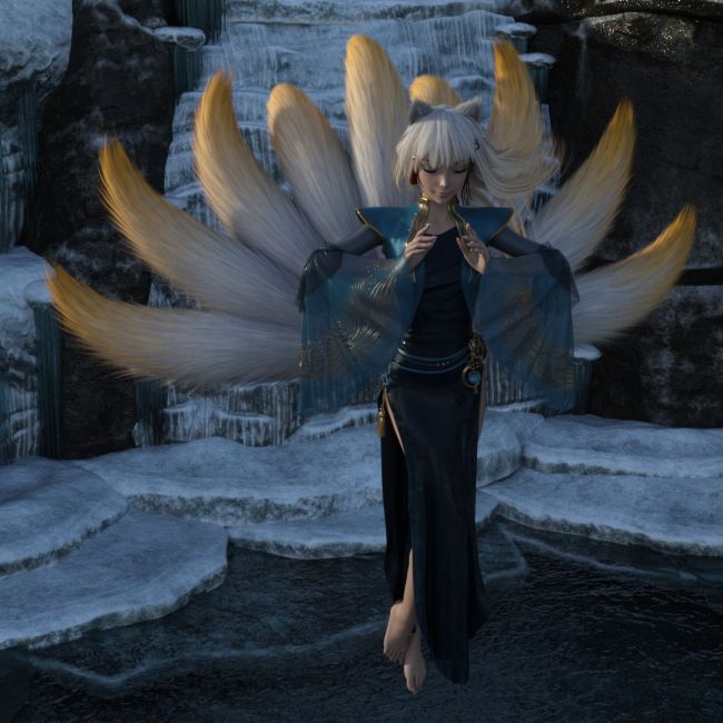 Ninetail Meditation
Kasumi starting to let her true form show
