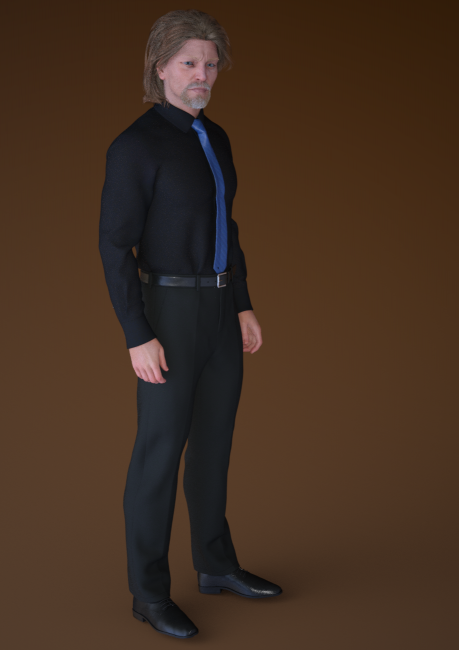 Self Portrait
Took a bit of shot of making me in 3d. Pretty close.  Chuckles yes I do always look a little angry. 
