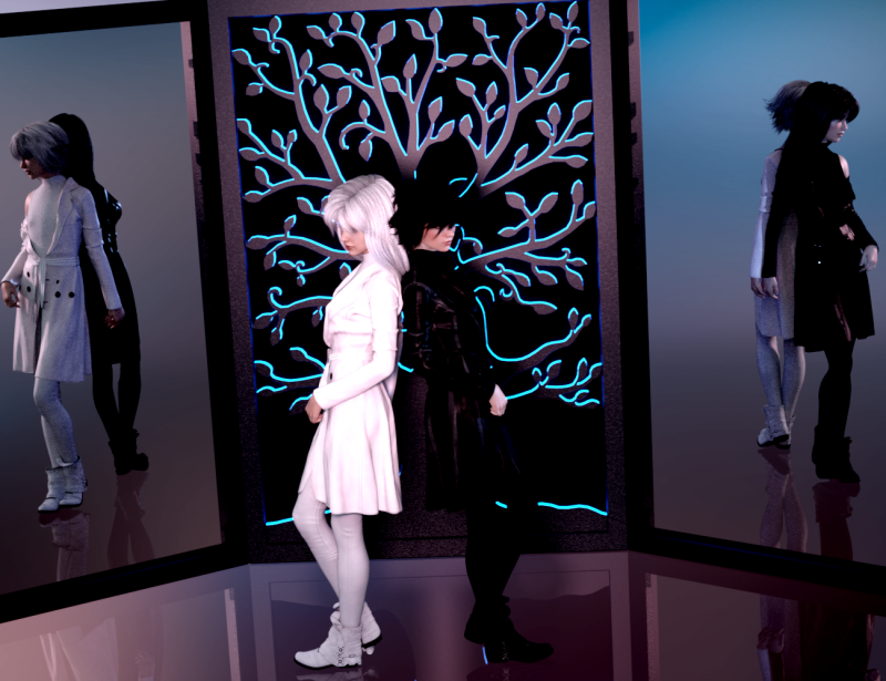 Dragon and Phoenix
Inspired by something I read.  Story would be tough to explain... Not quite right but liked how this came out.
