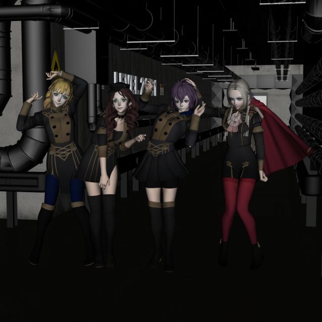 Fire Emblem Team
Fire Emblem, haven't seen the anime yet, but the reviews are positive.
Shinteo created the figures, I dropped them into an old factory.

I hope you enjoy.
Cheers  8 )
