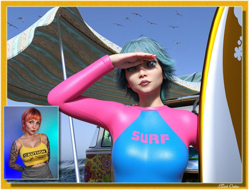 Alien Trash Kitty
Ok this is one I did of a woman I’ve seen and follow on FB.  The goal of this piece, was to mold Genesis 8 to look as much like the real person as possible.
So what do you think; did I come close, and what would you have done?
All feed back much welcomed and appreciated.
Keywords: Modeling 