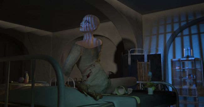 ~Slipping Between the Bars~   Asylum II
"Slipping Between the Bars"
One observing her from a discreet distance might see nothing but a blank expression on her face.
She thinks to herself gazing out between the bars of the window above her bed.
"Although you bound my feet, I'm still running fast and hard, and your walls will never restrain me".
Keywords: Asylum Horror