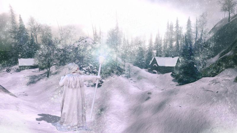 Winter Wizard
Background was done in FlowScape, Wizard in Daz Studio and Post work in Paint Shop Pro
