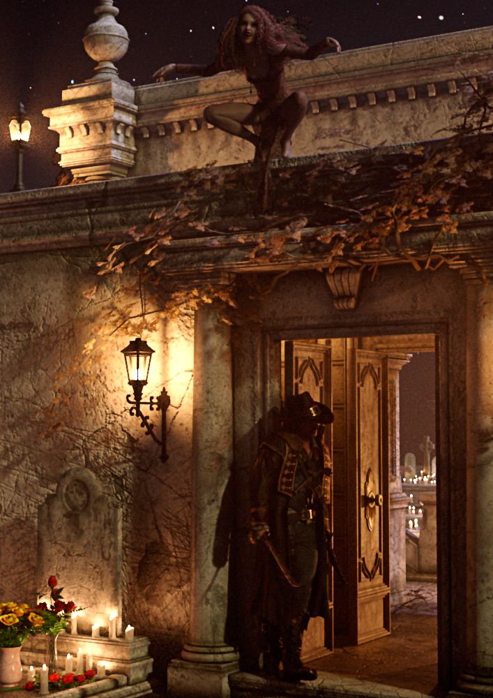 Hide and Seek
He knew that tonight she would be waiting for him in the graveyard; he remembered the beauty of her laughter and the light of her soul, his whole desire was to see her at peace�

She knew that tonight he would be waiting for her in the graveyard; she remembered the warmth of his embrace, the depth of his gaze, she longed for the taste of his blood�

