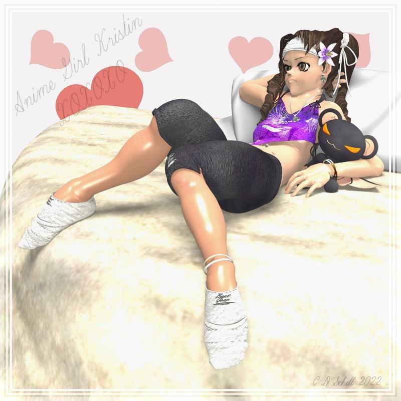 Digital Manga Style Kristin
Every once in a blue moon I make an attempt to capture the look of proper manga style art with my Anime Girl. I've made numerous half-hearted attempts over the years but was never able to capture the feel of the style of inking and shading in my renders or with post-work until now... I think I finally managed to properly achieve the digital "inked" look that is common to modern color manga...

Rendered in DS 4.9 with pencil lining post-work added in Photo Impressions. Image boarder added with Filter Forge 4...

SAOTW ~ 03/26/22
Keywords: Kristin Anime Girl Manga SAOTW ~ 03/26/22