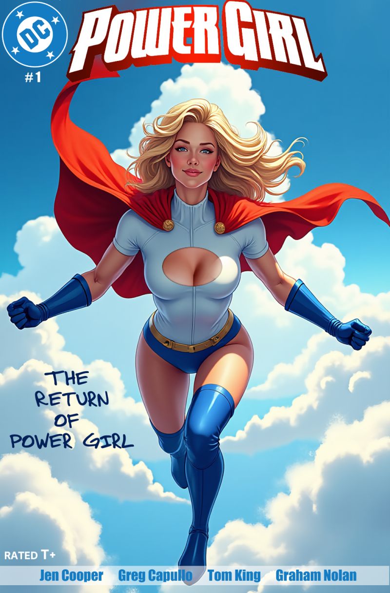 Power Girl #1
This is one of my Fiancé's pieces. She is a huge comic book nerd (I am a nerd myself just not for comic books.)  
Keywords: Power Girl