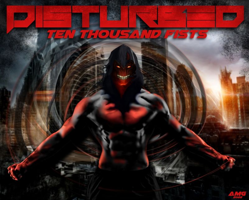 Ten Thousand Fists
Not really "fan art" per se but this is as good a place for this as any. If you haven't heard of the band Disturbed then by all means check them out on YouTube. 
Keywords: Disturbed