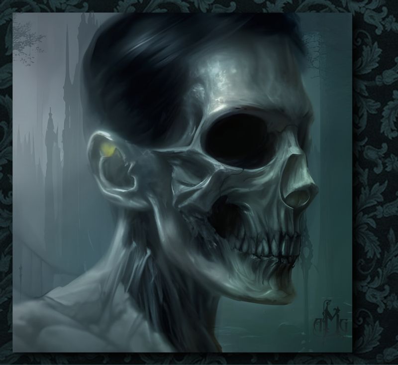 I'm feeling a little dead today
There are times in my life I feel dead inside. I cant be raised to care about the world around me and all the color drains from my world. I did this in one of those times. I thought I would share it with you. It contrasts nicely with the happiness I felt doing the previous piece.
Keywords: Dead inside