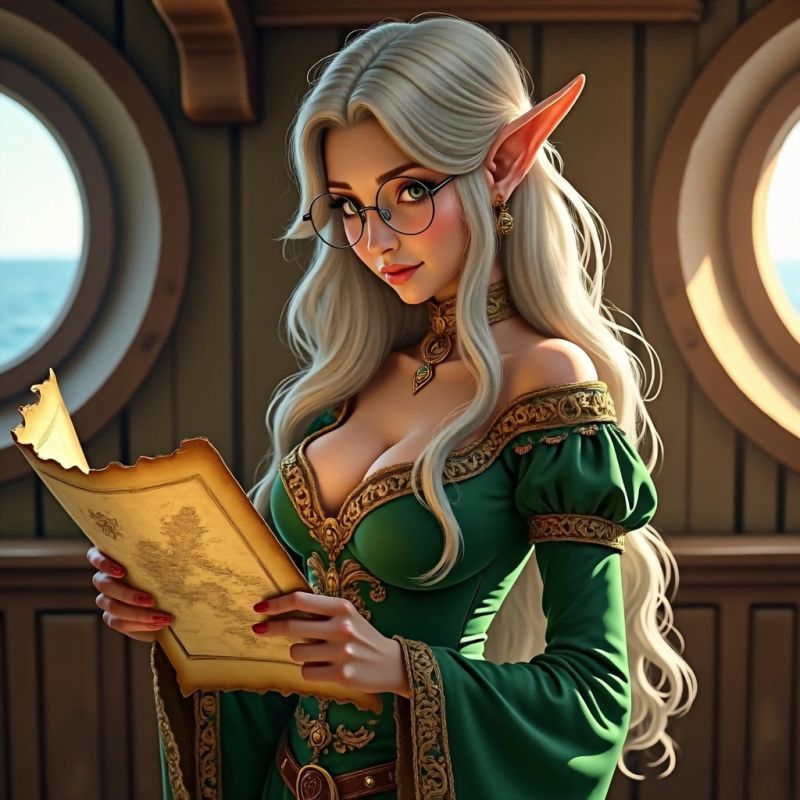 Leandwynne the Cartographer - SAOTW winner 01/17/26
For the last 30 years of actual game time we have had Leandwynne running around in our campaign mapping everything, taking notes on civilizations and cultures, and doing research on lost historical locations. She is played by an actual player. 
Keywords: elf cartographer