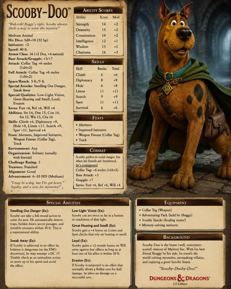 By popular demand. 
As the only person to comment on my last two images (Thank you Aelin ) asked where he was, here is Scooby. 
Keywords: scooby doo