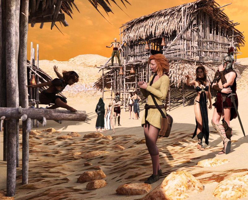 The Streets of Gellis
~Art Challenge Winner Wk of 4/30/22~

When visiting a new land, it is always a good idea to research the local customs and culture before you travel rather than jumping in head-first.
Keywords: Art Challenge Winner