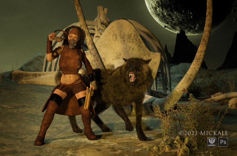 Dystopian World Tracker
"What the hell is that?!?"

thanks for looking, enjoy.
Keywords: tracker wolf dystopian