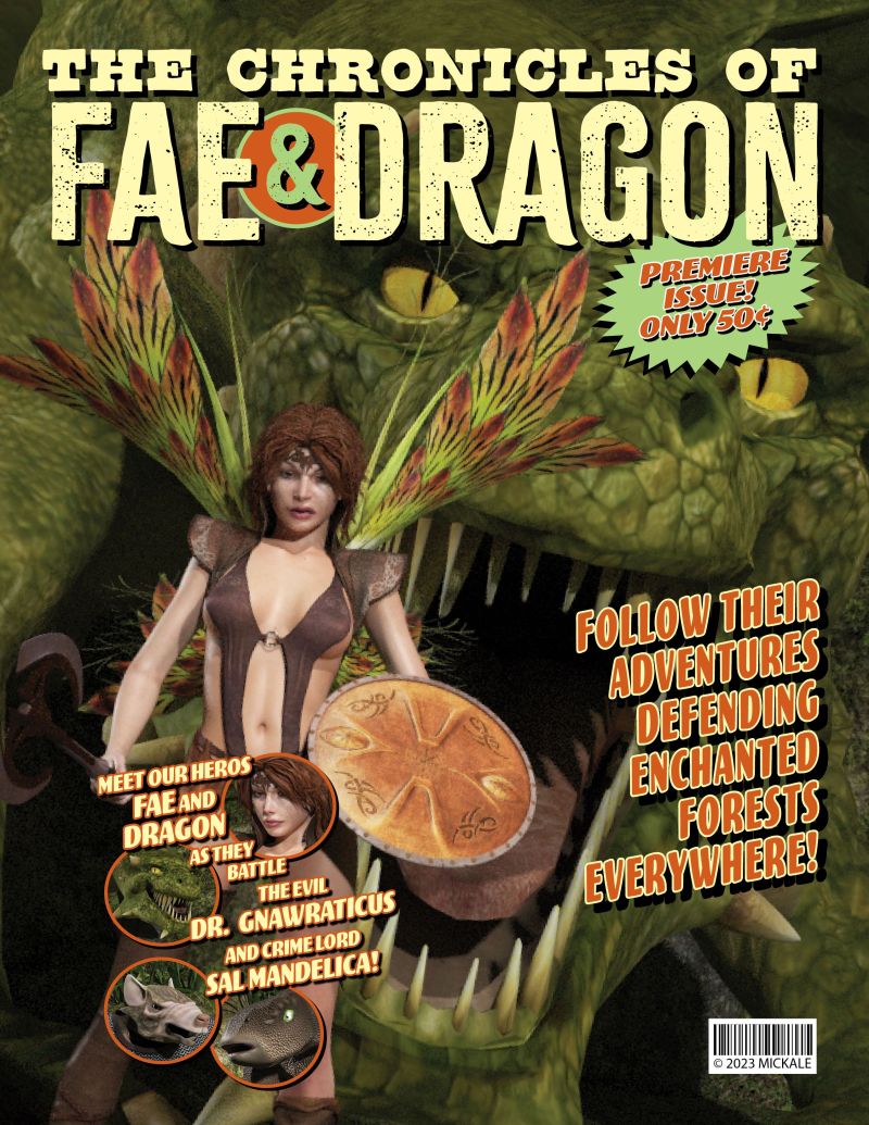 Fae and Dragon
A new graphic novel series of defenders of Enchanted Forests as they battle the anti-enchantment villains.
